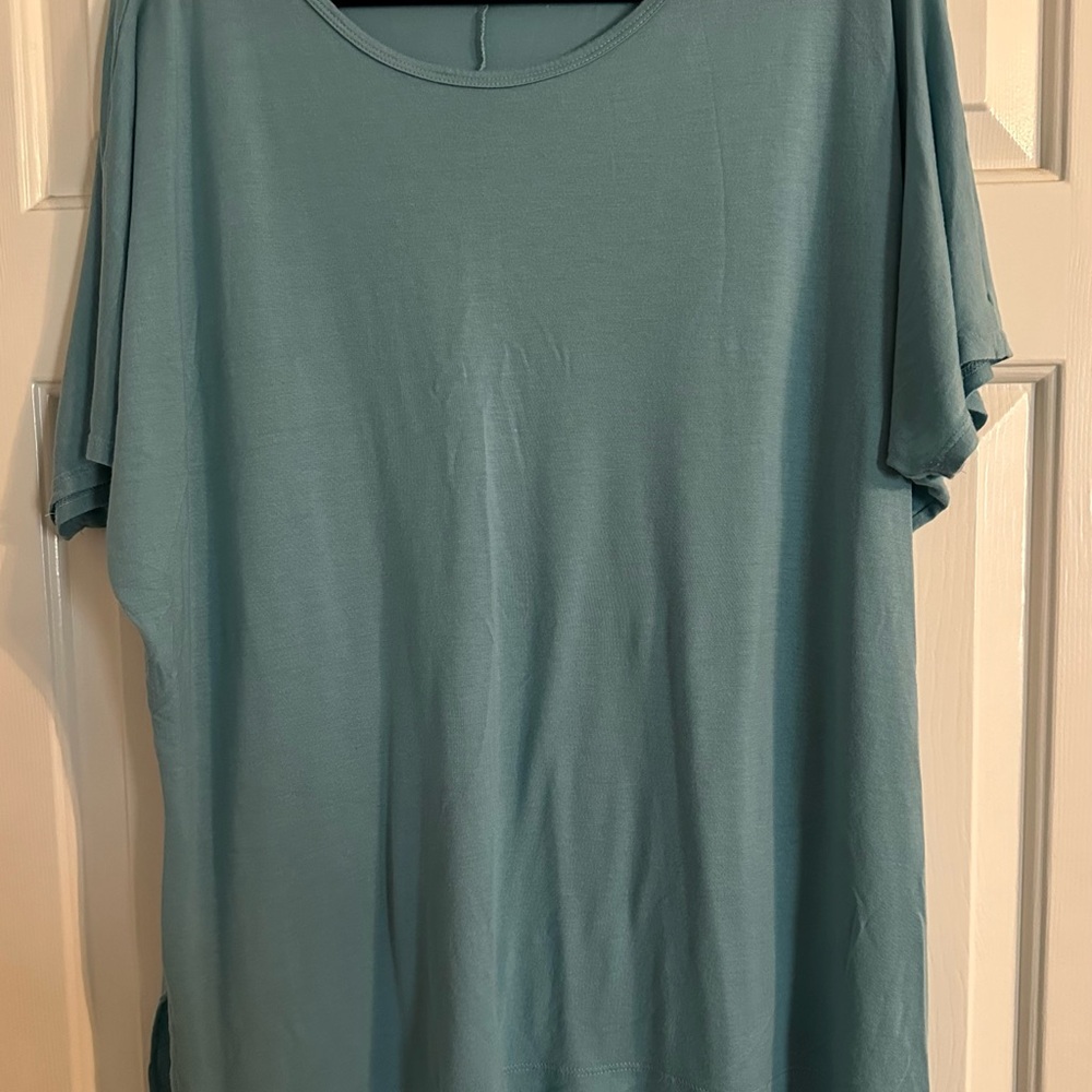 Teal Short Sleeve Top
